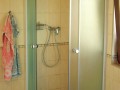 The bottom bathroom and a shower